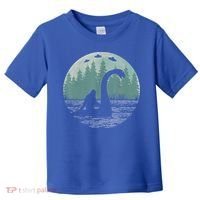 Bigfoot Riding Loch Ness Monster Nessie Funny Sasquatch Ufo Toddler T-Shirt thumb 0