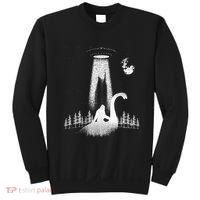 Bigfoot Riding Loch Ness Monster Nessie Funny Sasquatch Ufo Sweatshirt thumb 0