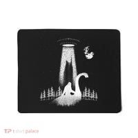 Bigfoot Riding Loch Ness Monster Nessie Funny Sasquatch Ufo Mousepad thumb 0