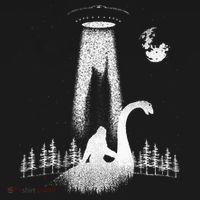 Bigfoot Riding Loch Ness Monster Nessie Funny Sasquatch Ufo Baby Bodysuit thumb 2