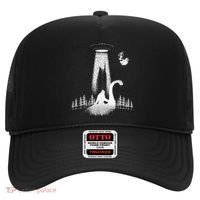 Bigfoot Riding Loch Ness Monster Nessie Funny Sasquatch Ufo Hat thumb 0
