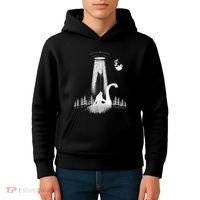 Bigfoot Riding Loch Ness Monster Nessie Funny Sasquatch Ufo Kids Hoodie thumb 4