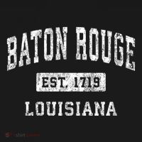 Baton Rouge Louisiana La Vintage Established Sports T-Shirt thumb 7