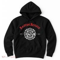 Baton Rouge Louisiana Fire Rescue Department Firefighters Hoodie thumb 0