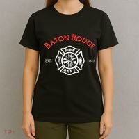 Baton Rouge Louisiana Fire Rescue Department Firefighters T-Shirt thumb 4