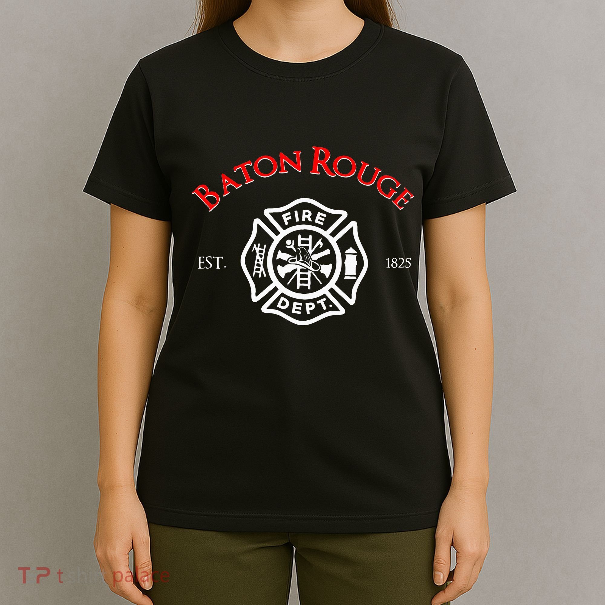 Baton Rouge Louisiana Fire Rescue Department Firefighters T-Shirt