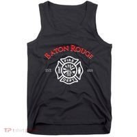 Baton Rouge Louisiana Fire Rescue Department Firefighters Tank Top thumb 0