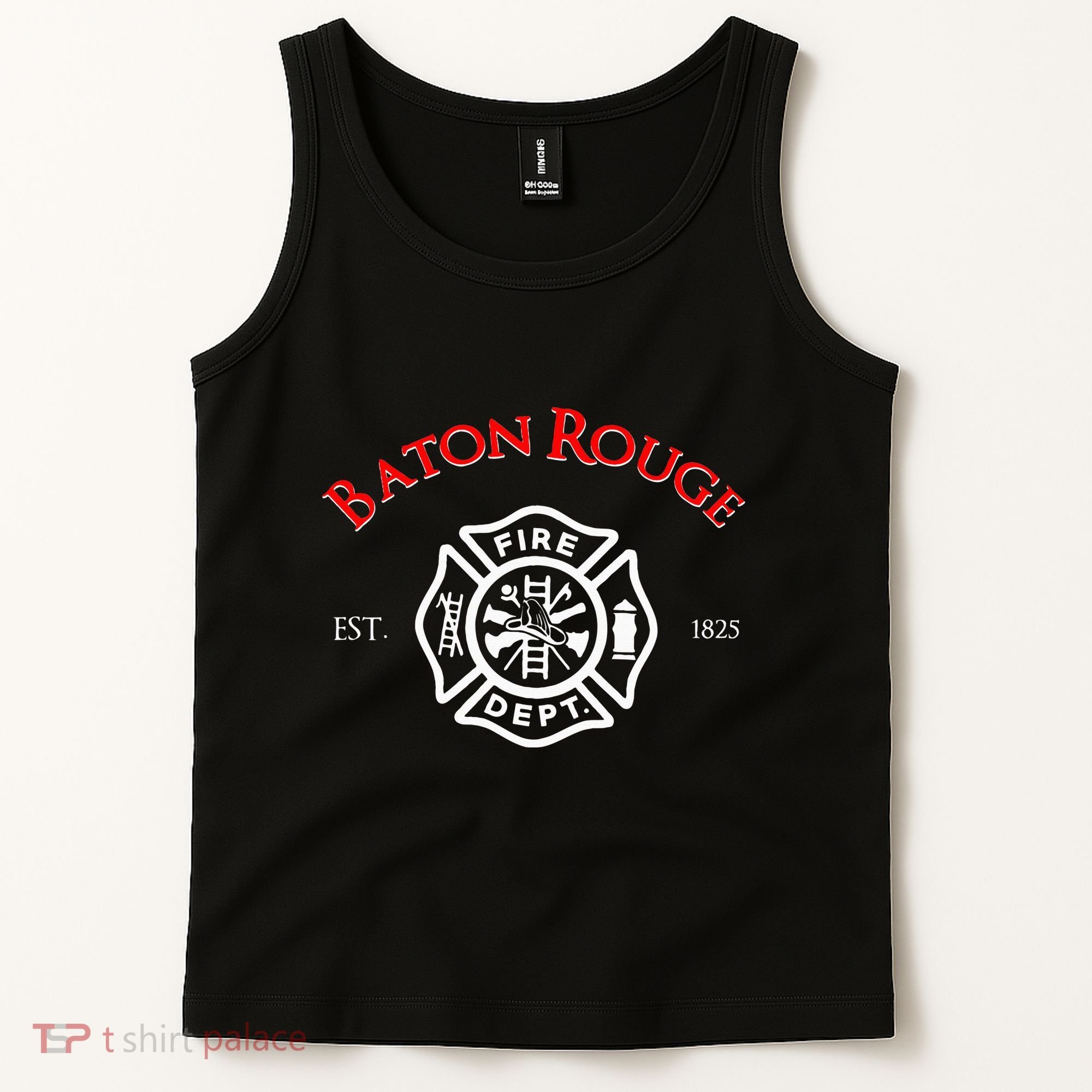 Baton Rouge Louisiana Fire Rescue Department Firefighters Tank Top