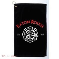 Baton Rouge Louisiana Fire Rescue Department Firefighters Golf Towel thumb 0