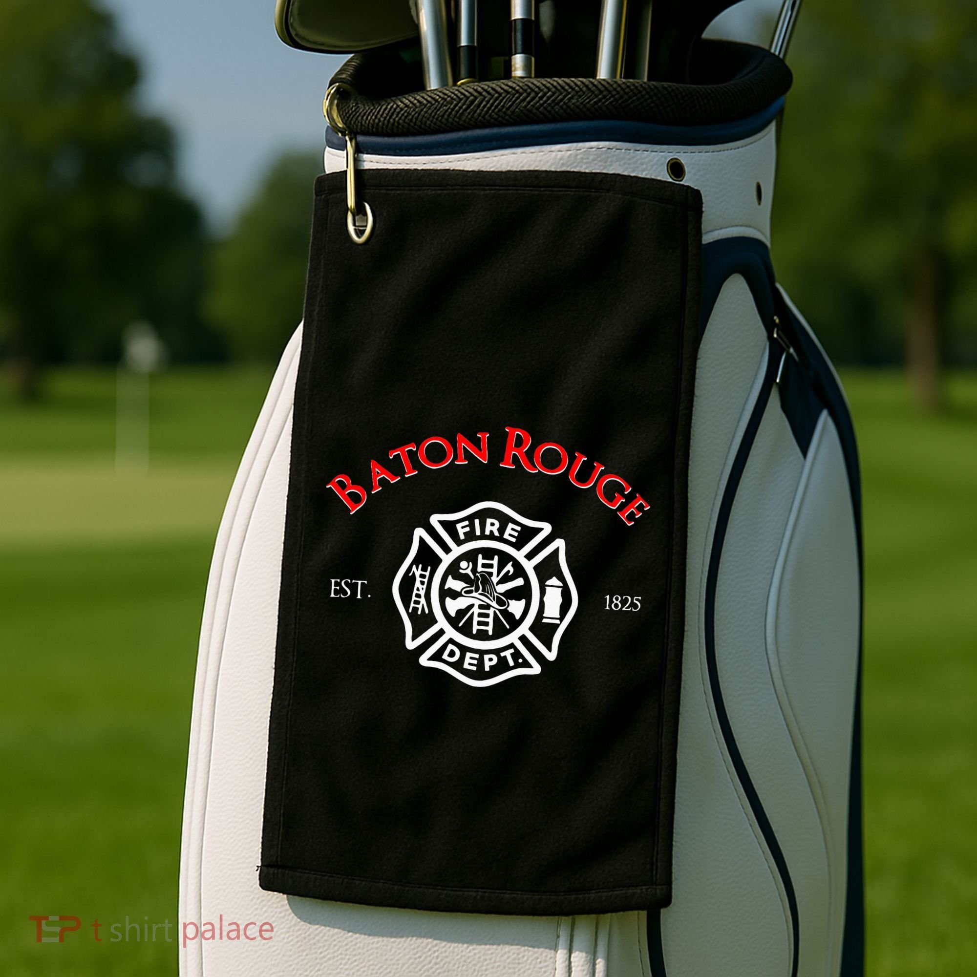 Baton Rouge Louisiana Fire Rescue Department Firefighters Golf Towel