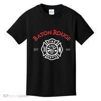 Baton Rouge Louisiana Fire Rescue Department Firefighters Kids T-Shirt thumb 0