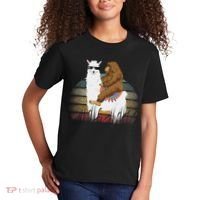 Bigfoot Riding Llama Sasquatch Retro Kids T-Shirt thumb 2
