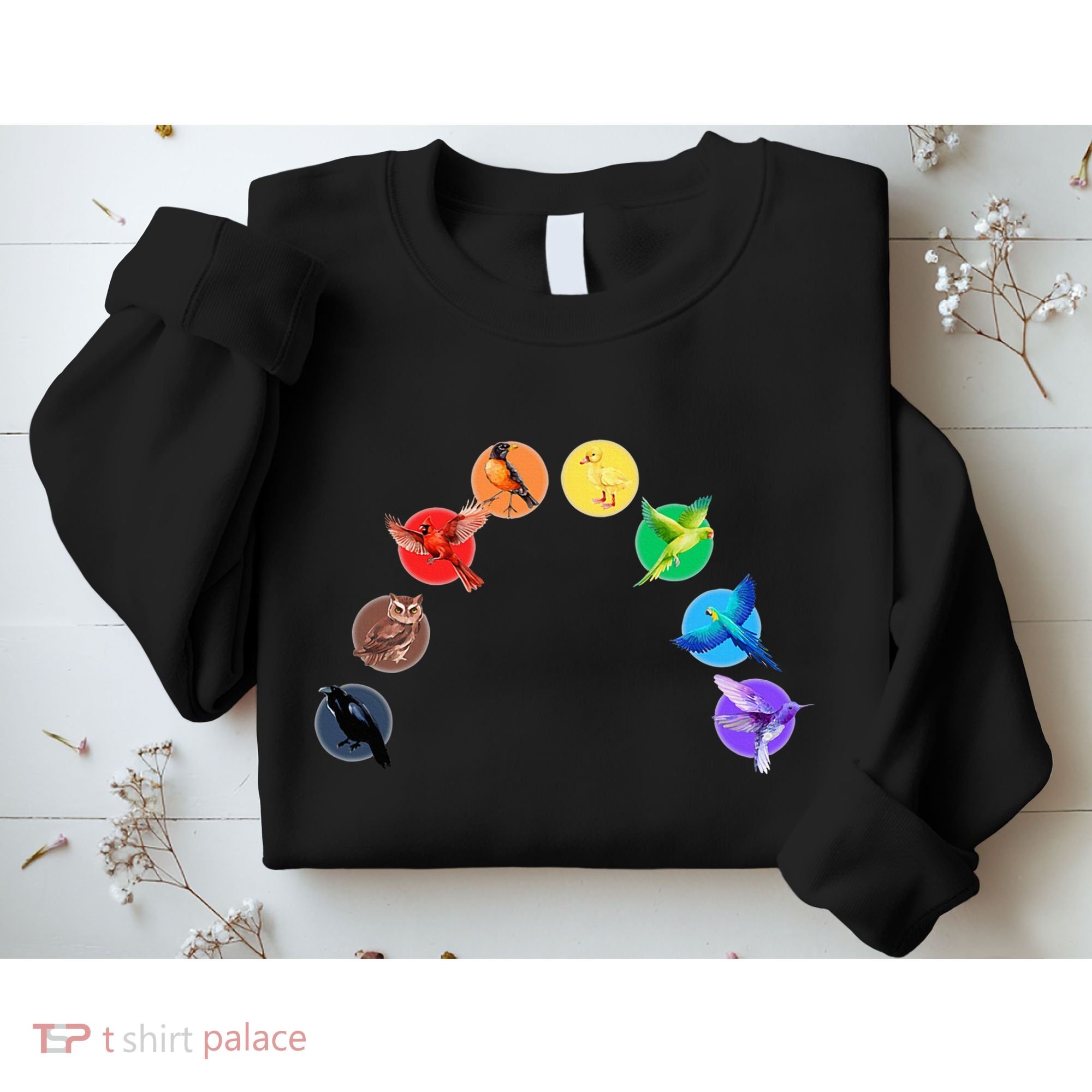 Bird Rainbow Lgbtq Queer Pride Owl Duck Hummingbird Parrot Sweatshirt
