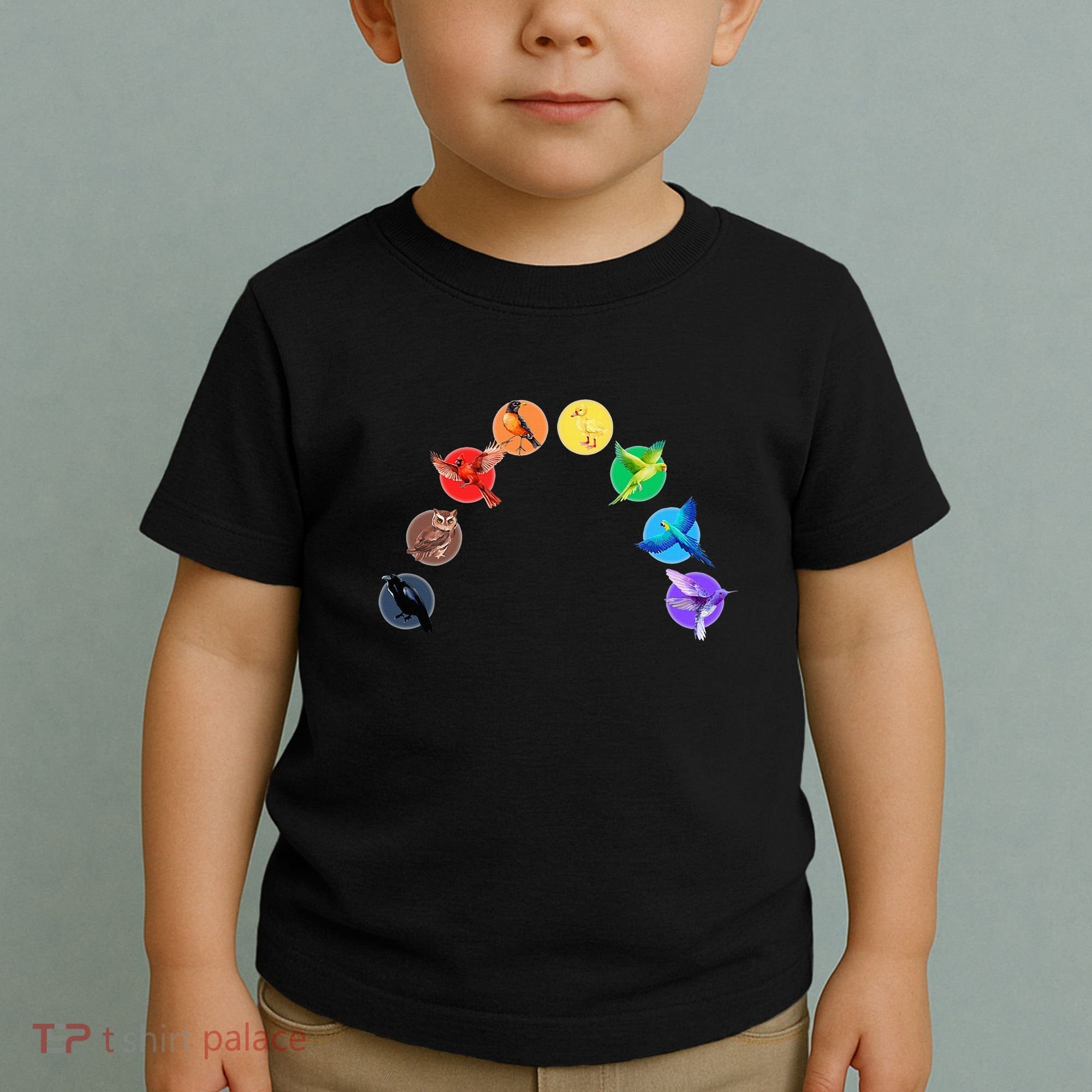 Bird Rainbow Lgbtq Queer Pride Owl Duck Hummingbird Parrot Toddler T-Shirt