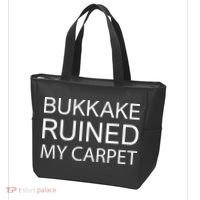 Bukkake Ruined My Carpet Funny Offensive Saying Tote Bag thumb 3