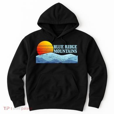 Blue Ridge Mountains Vintage Hiking Camping Hoodie