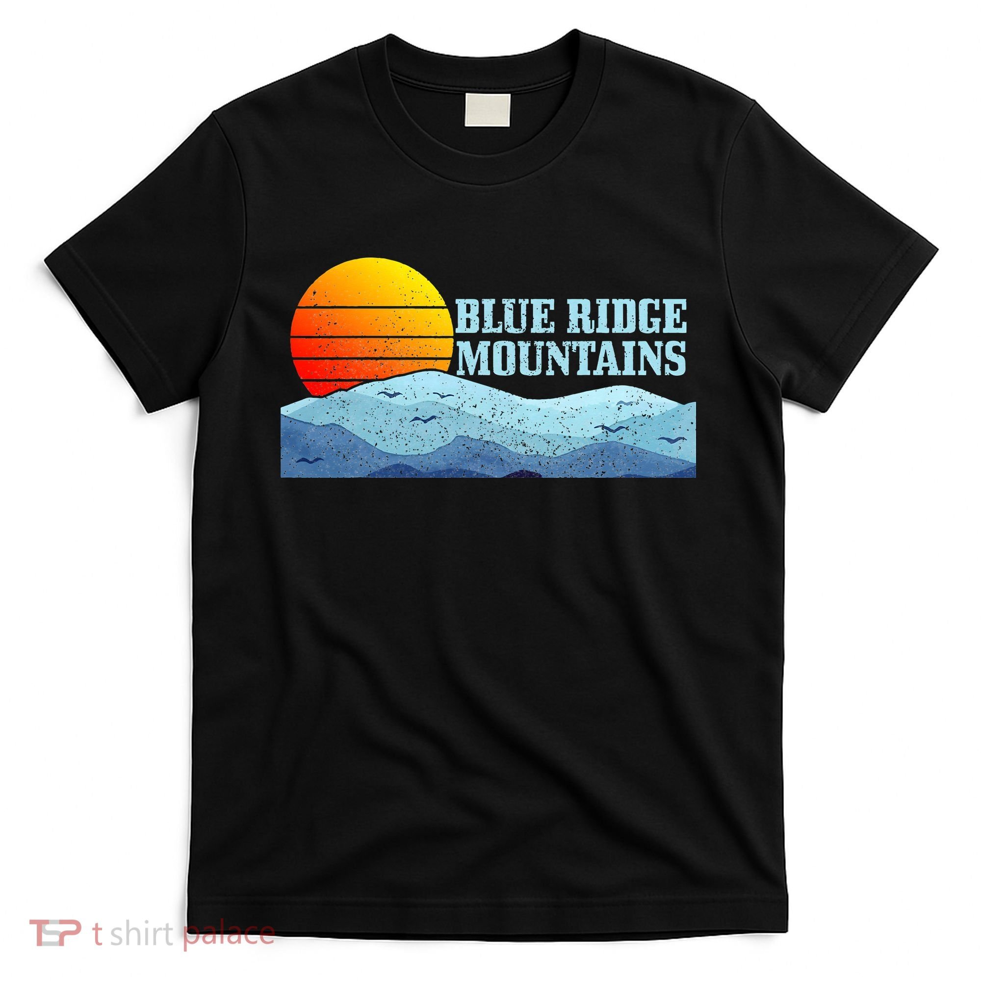 Blue Ridge Mountains Vintage Hiking Camping T-Shirt
