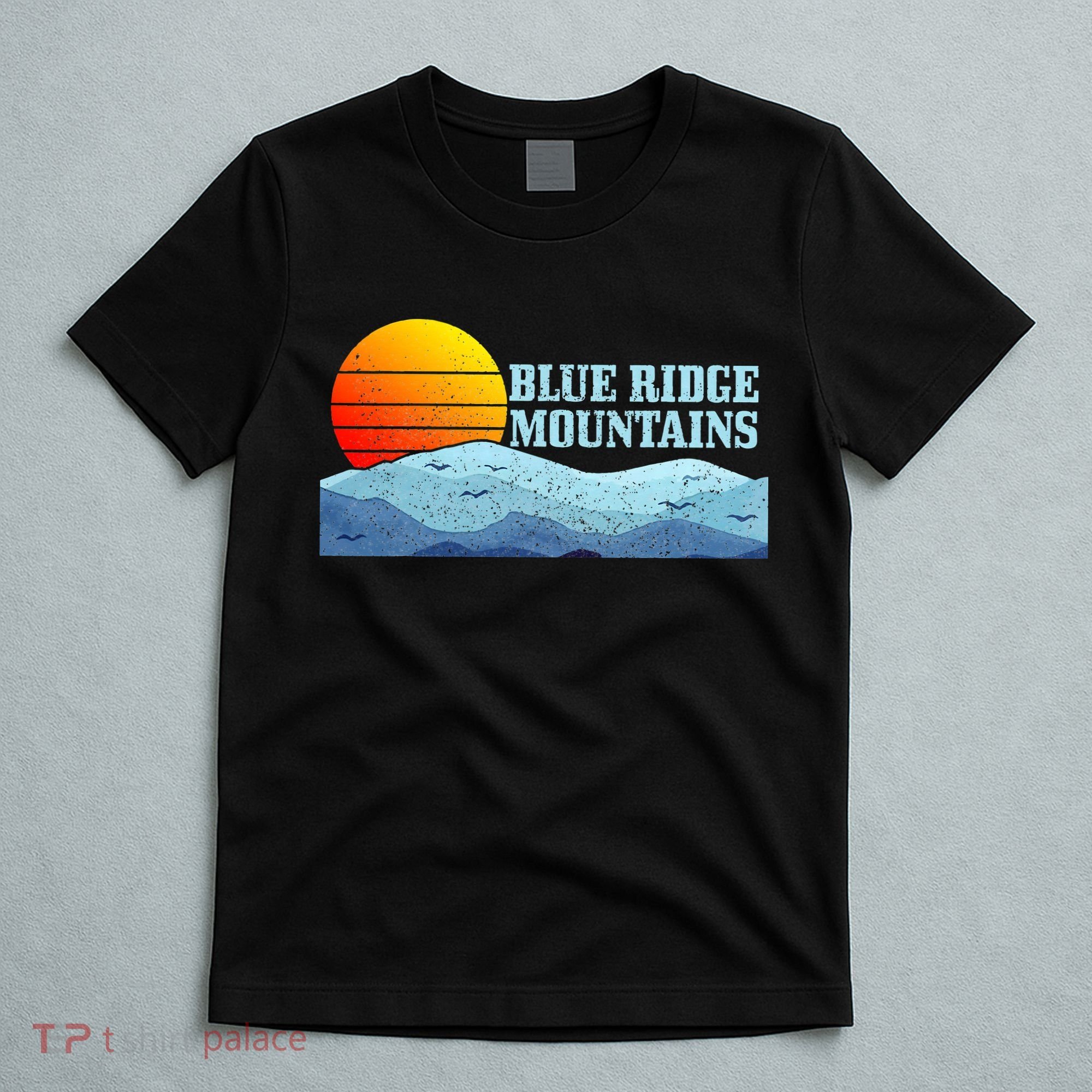Blue Ridge Mountains Vintage Hiking Camping T-Shirt