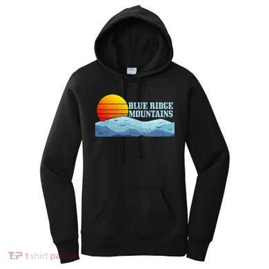 Blue Ridge Mountains Vintage Hiking Camping Women's Hoodie