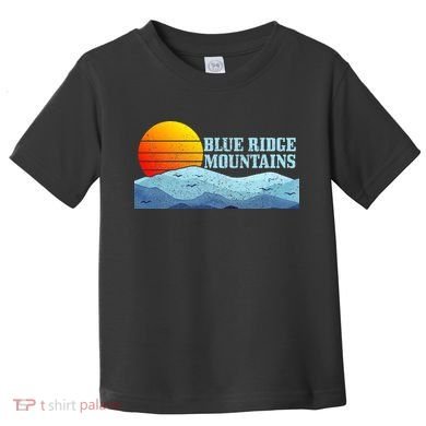 Blue Ridge Mountains Vintage Hiking Camping Toddler T-Shirt