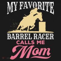 Barrel Racing Mom Horse Favorite Barrel Racer Mother's Day Gift Women's Hoodie thumb 2
