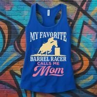 Barrel Racing Mom Horse Favorite Barrel Racer Mother's Day Gift Women's Tank Top thumb 3