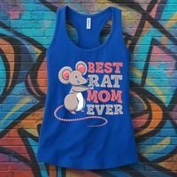Best Rat Mom Ever Cute Lover Animal Rats Mother Mommy Gift Women's Tank Top thumb 3