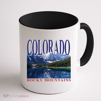 Beautiful Rocky Mountains Colorado Coffee Mug back
