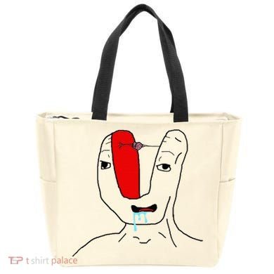 Brain Rot Meme Tote Bag