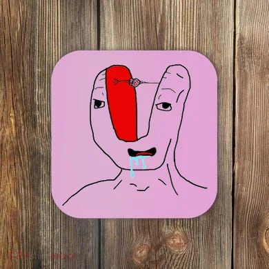 Brain Rot Meme Coaster