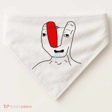 Brain Rot Meme USA-Made Doggie Bandana