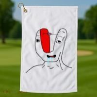 Brain Rot Meme Golf Towel thumb 1