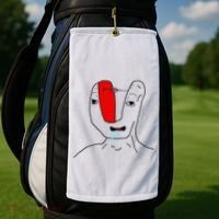 Brain Rot Meme Golf Towel thumb 2