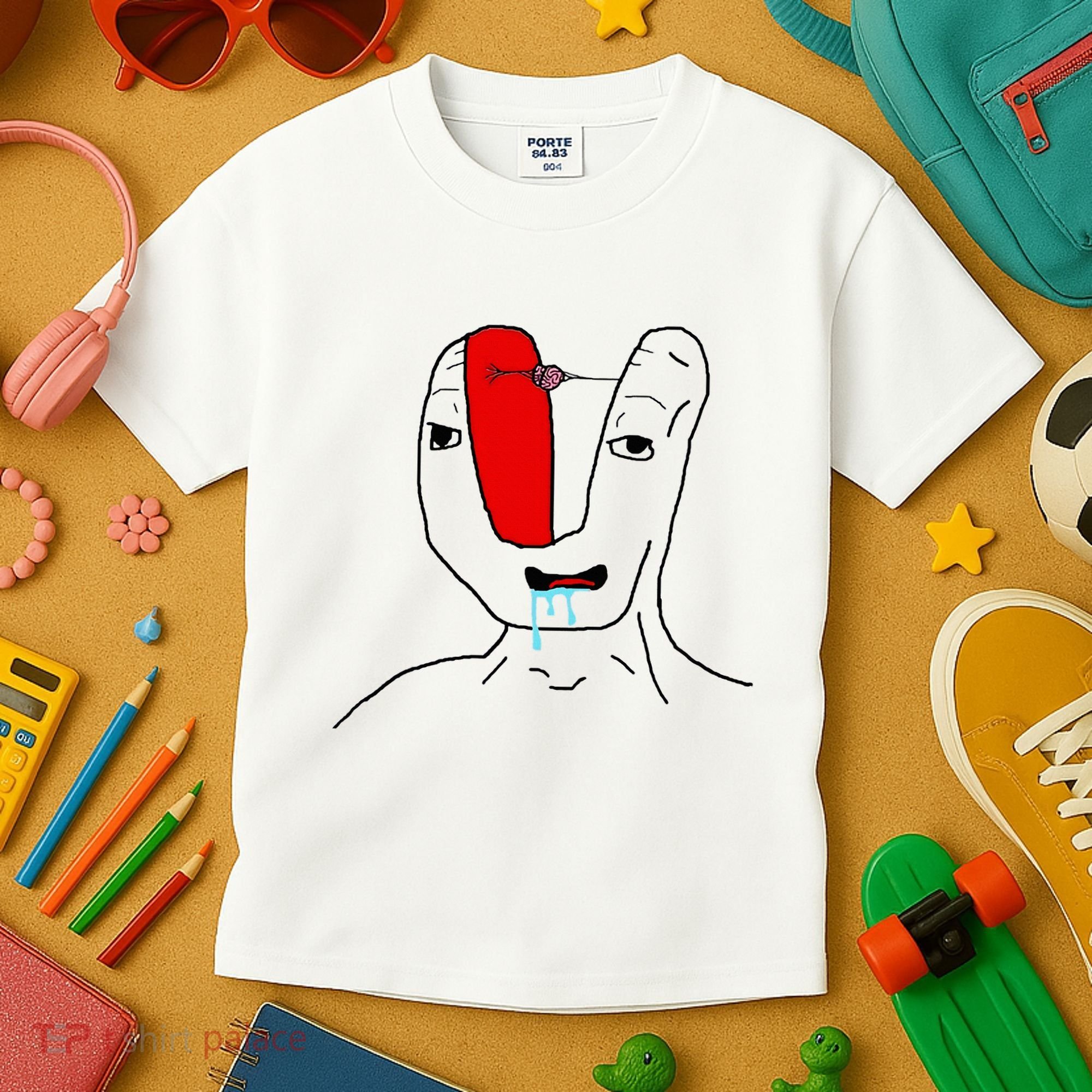 Brain Rot Meme Kids T-Shirt