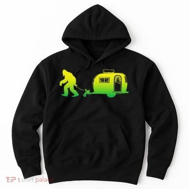Bigfoot Rv Motorhome Camping Sasquatch Campervan Hoodie