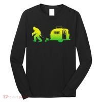 Bigfoot Rv Motorhome Camping Sasquatch Campervan Long Sleeve Shirt thumb 0