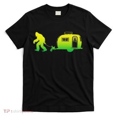 Bigfoot Rv Motorhome Camping Sasquatch Campervan T-Shirt