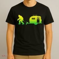 Bigfoot Rv Motorhome Camping Sasquatch Campervan T-Shirt thumb 3