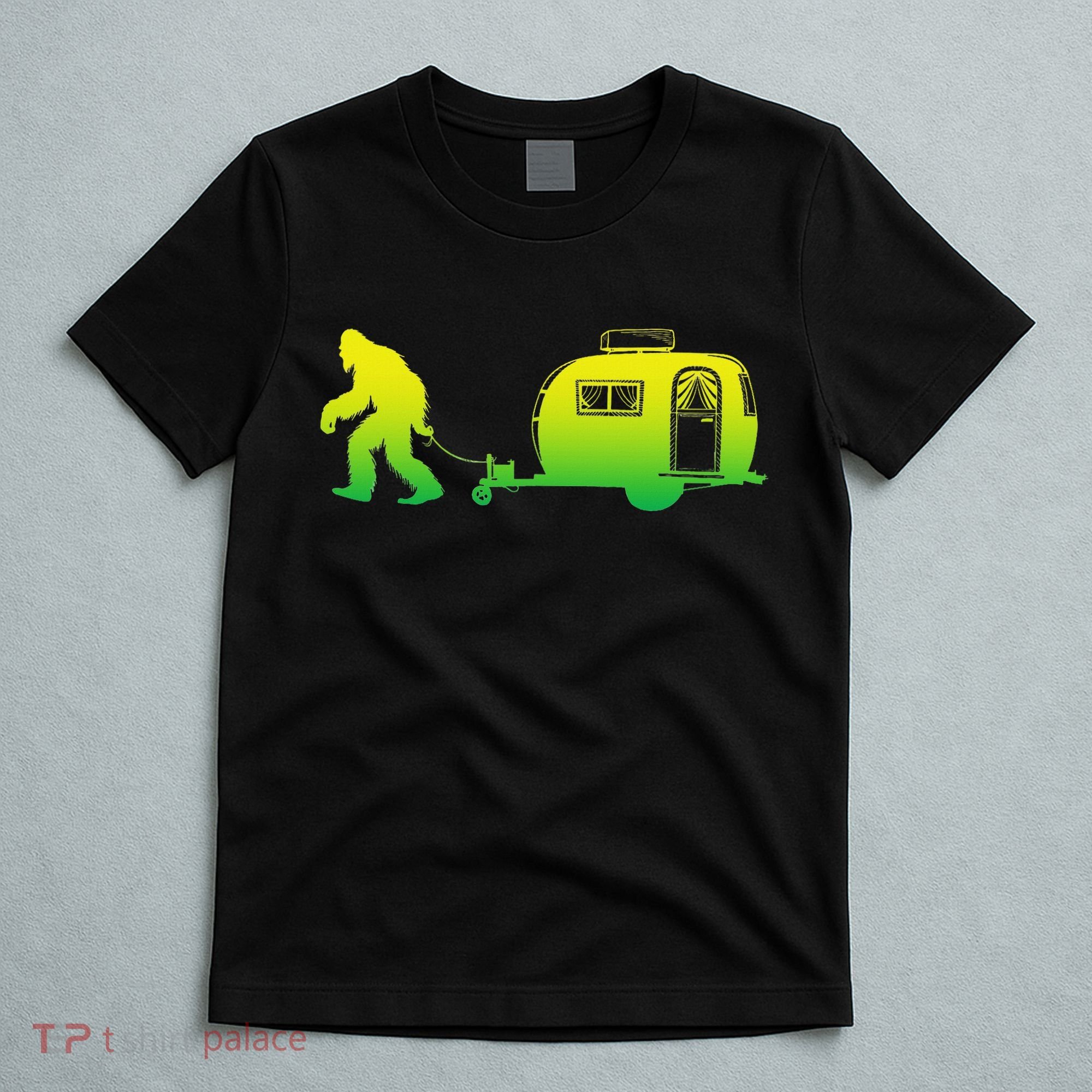Bigfoot Rv Motorhome Camping Sasquatch Campervan T-Shirt