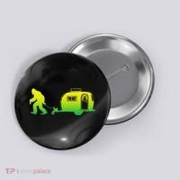 Bigfoot Rv Motorhome Camping Sasquatch Campervan Button thumb 0