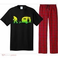 Bigfoot Rv Motorhome Camping Sasquatch Campervan Pajama Set thumb 0