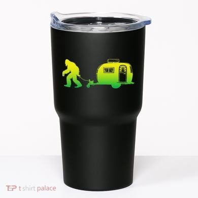 Bigfoot Rv Motorhome Camping Sasquatch Campervan Tumbler