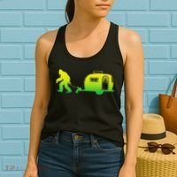 Bigfoot Rv Motorhome Camping Sasquatch Campervan Women's Tank Top thumb 2