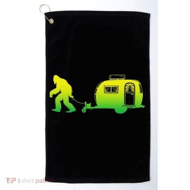Bigfoot Rv Motorhome Camping Sasquatch Campervan Golf Towel