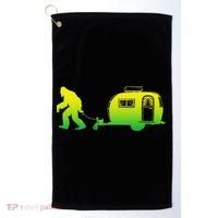 Bigfoot Rv Motorhome Camping Sasquatch Campervan Golf Towel thumb 0