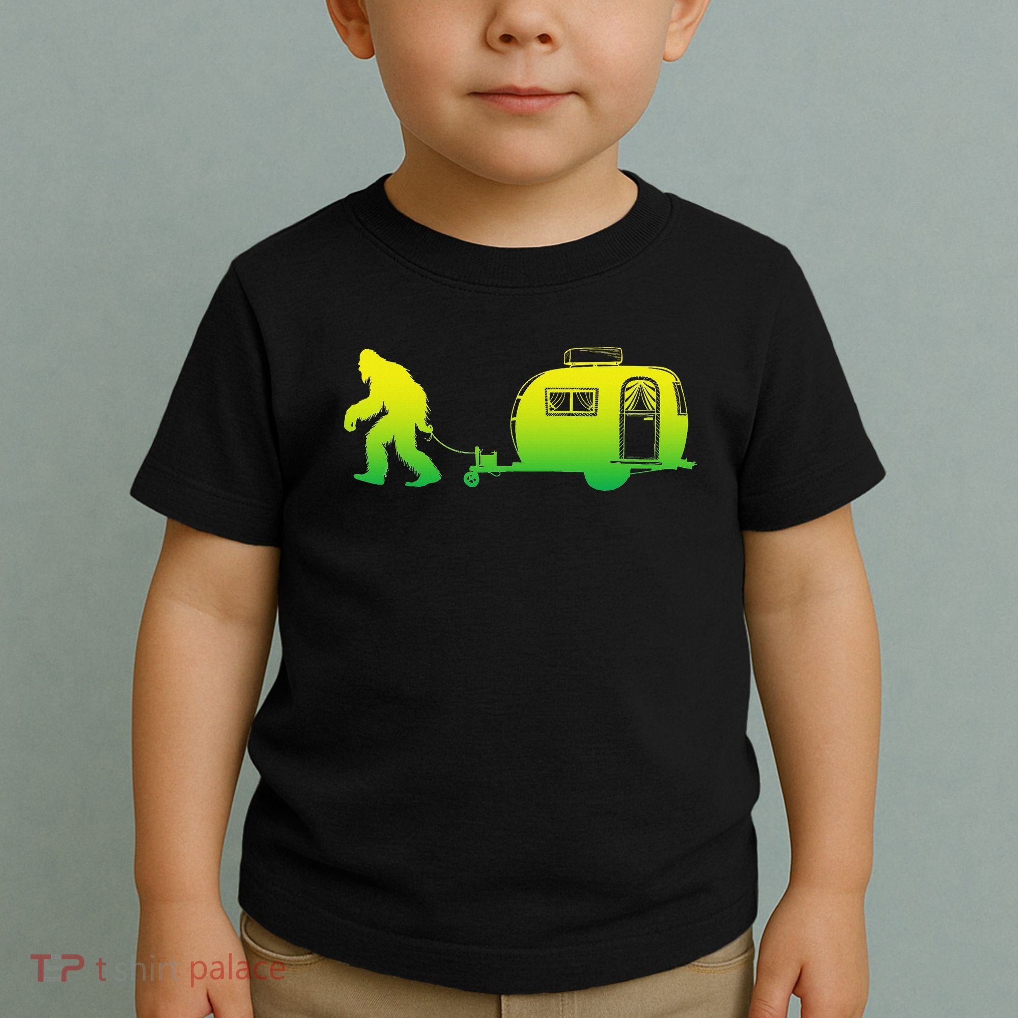 Bigfoot Rv Motorhome Camping Sasquatch Campervan Toddler T-Shirt