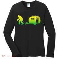 Bigfoot Rv Motorhome Camping Sasquatch Campervan Women's Long Sleeve Shirt thumb 0