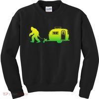 Bigfoot Rv Motorhome Camping Sasquatch Campervan Kids Sweatshirt thumb 0