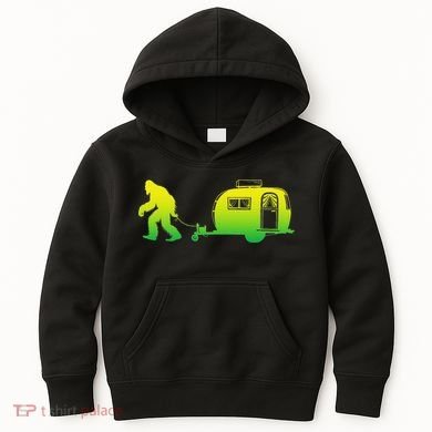 Bigfoot Rv Motorhome Camping Sasquatch Campervan Kids Hoodie