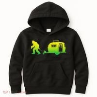 Bigfoot Rv Motorhome Camping Sasquatch Campervan Kids Hoodie thumb 0